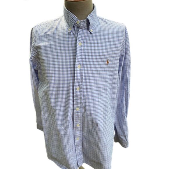 Ralph Lauren Button Down Long Sleeve Men’s Shirt Size  XL Work, Date Night - Picture 1 of 9